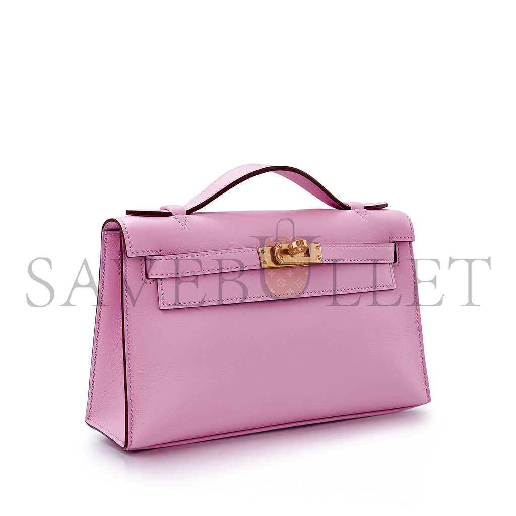 HERMÈS KELLY GENERATION 22CM SWIFT MALVA PURPLE (22*14*7cm)